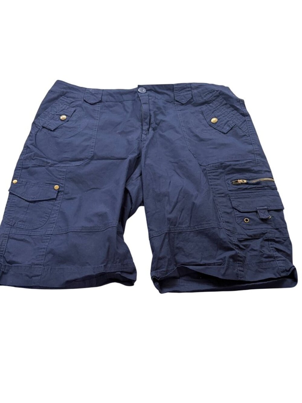 Roman's Women's Size 18W Navy Blue Causal/ Work Cargo Shorts